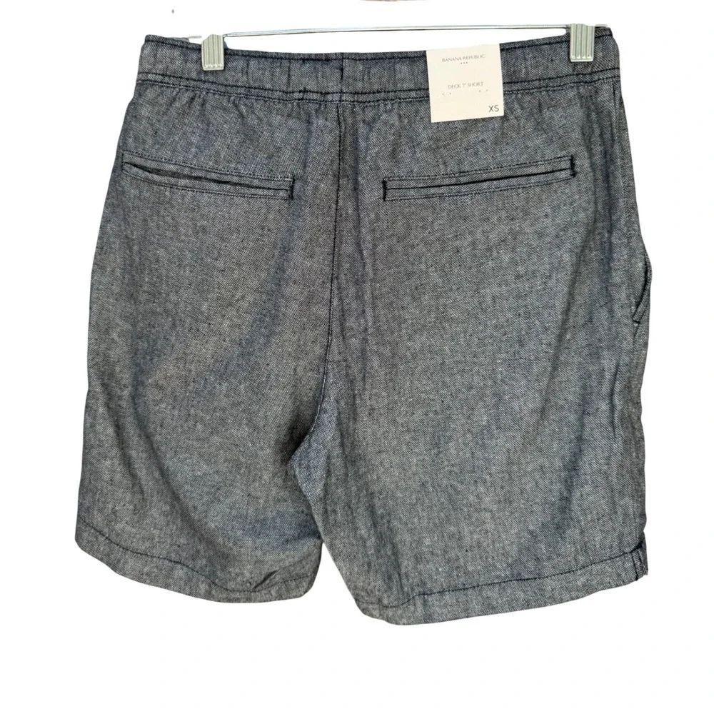 NWT Banana Republic Mens Deck 7 Inch Linen Blend Shorts XS Pink Grey Green lot 3